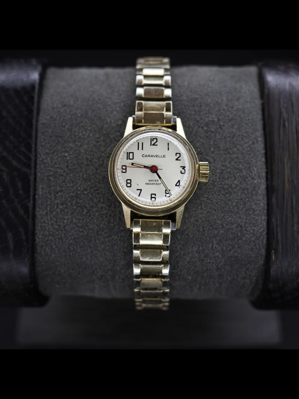 Vintage 1978 Caravelle by Bulova Swiss Water Resistant GoldTone Mechanical Watch